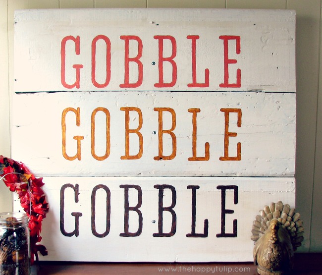 s 16 stunning sign ideas you can make for your home, Thanksgiving Decor Sign