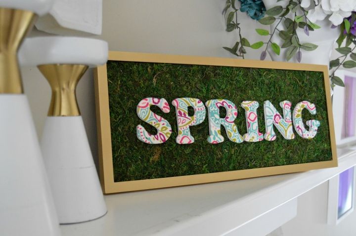 16 impresionantes ideas de carteles que puedes hacer para tu casa, Letrero de manta primaveral f cil
