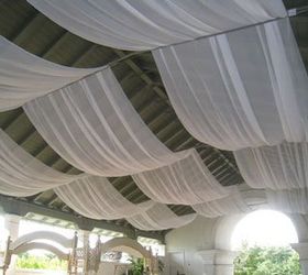 best cheap way to do draping ceiling curtains