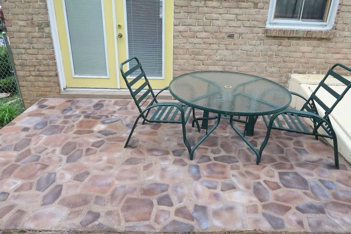 faux flagstone patio