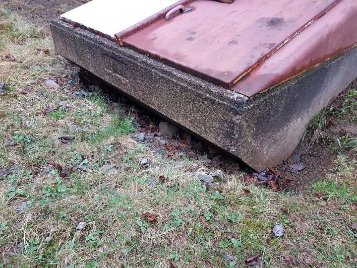 how can you repair and why would ground erode under cement stairs