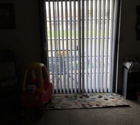q need and idea for window treatment for a sliding patio door