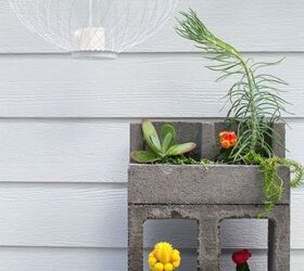 15 genius ways to use cinder blocks in your garden, Use them as a cute cacti planter