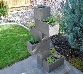 15 genius ways to use cinder blocks in your garden, Or fill those holes with succulents flowers
