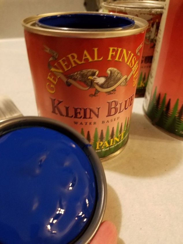 puerta delantera kiein blue redo, Pintura de leche azul Klein de General Finishes