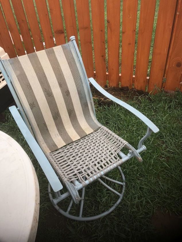 Broken Patio Chair Rescue Hometalk - How Do You Fix A Sagging Patio Chair