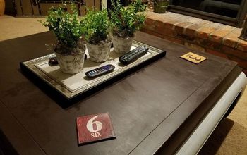 Easy Coffee Table Decor Doubles as Remote Control Tray