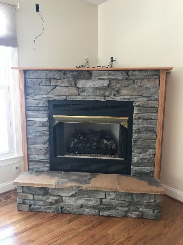 q remodeling a fireplace