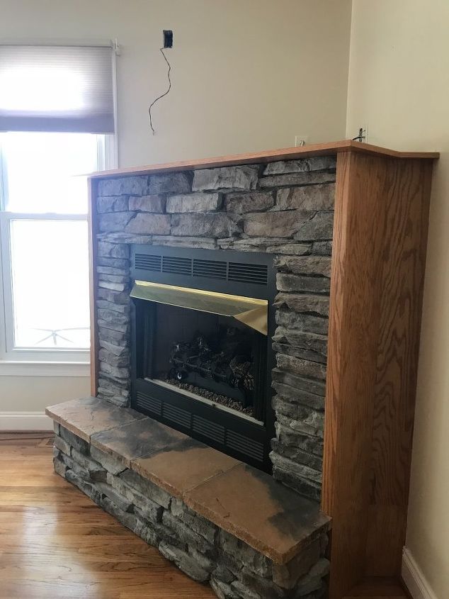 q remodeling a fireplace