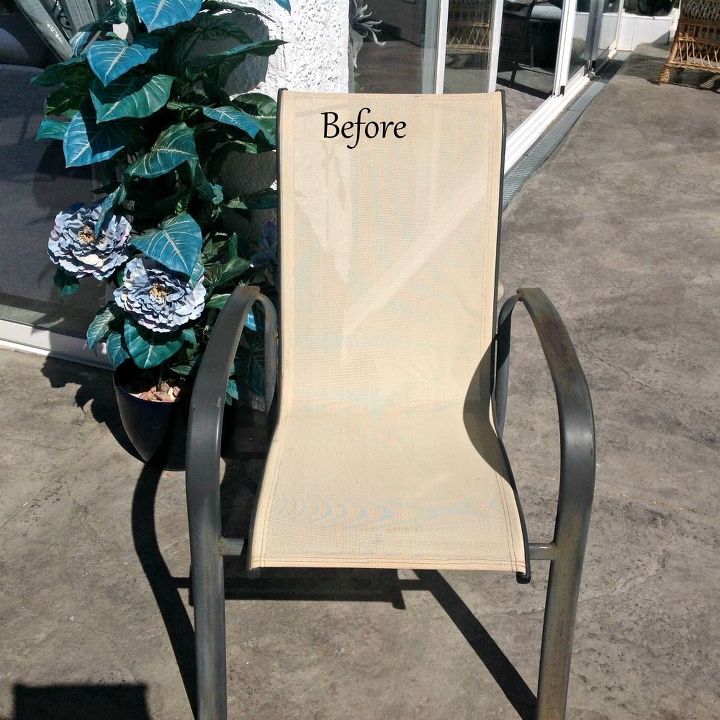 revamping patio sillas