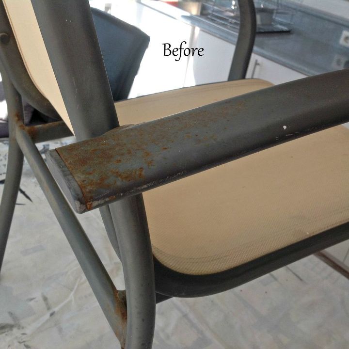 revamping patio sillas