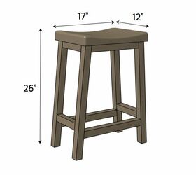 counter height bar stool, Dimensions