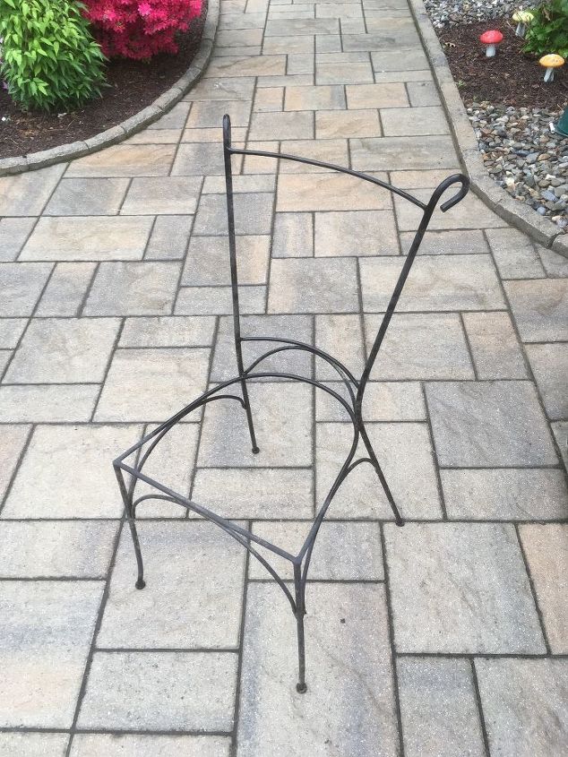 how do i cover this wrought iron metal chair