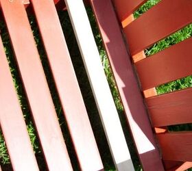 how to spray paint wooden adirondack chairs