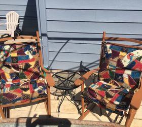 patio chairs fun makeover, Fun and funky