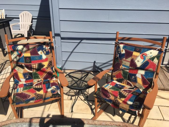 sillas de patio fun makeover, Divertidas y divertidas