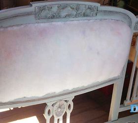 old sofa makeover turns into a stunning piece of art