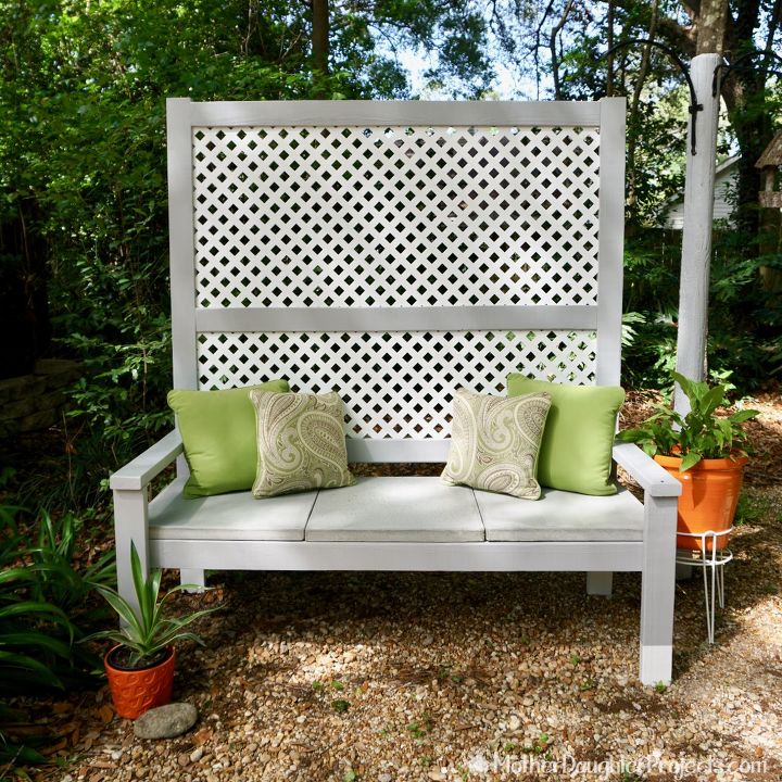 s 21 pieces of furniture that diyers made from scratch, This Outdoor Privacy Bench