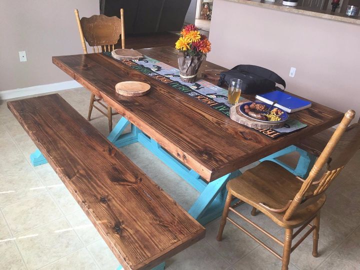 s 21 pieces of furniture that diyers made from scratch, This Rustic Farmhouse Table
