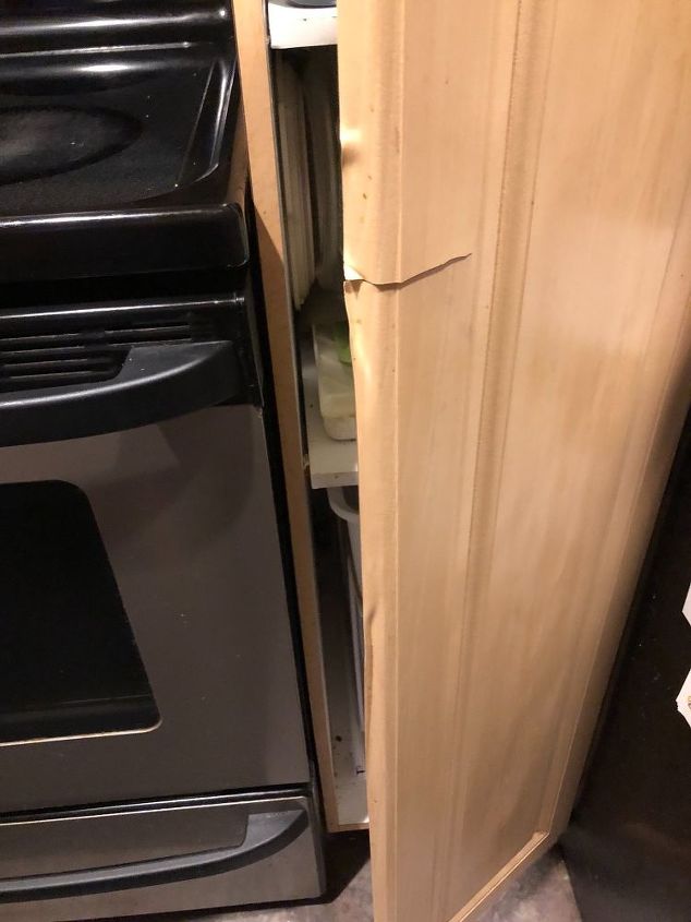 what can we do about laminate peeling near the oven heat