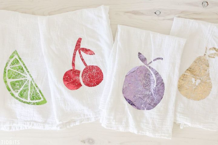toalhas de ch de frutas caseiras