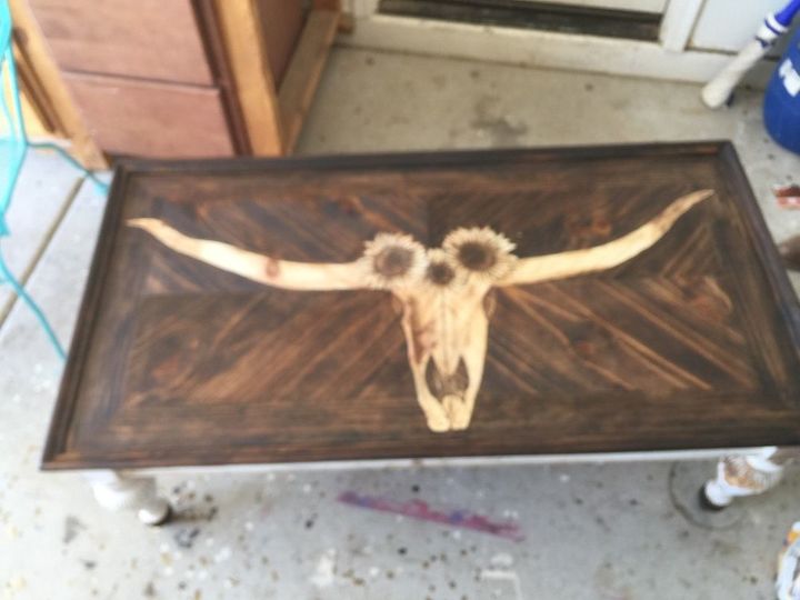 that s aint no bull stain shaded coffee table makeover