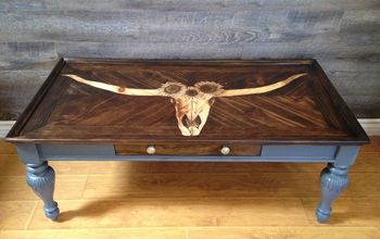 That’s Aint No Bull! Stain Shaded Coffee Table Makeover