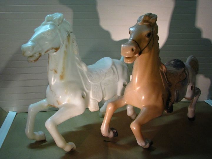 plastic rocking horse makeover
