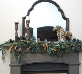 recycle and repurpose for summer mantel decor