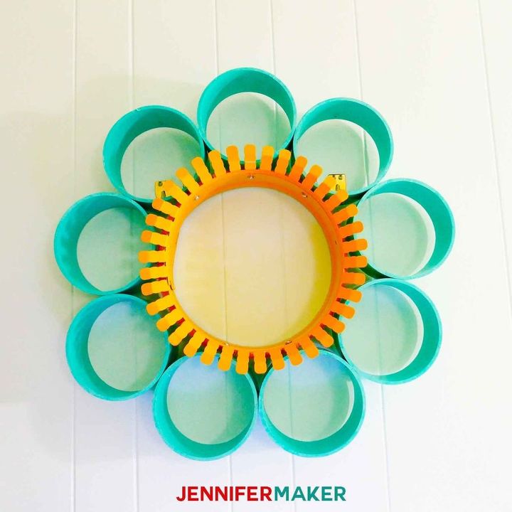craft supply storage wallflower from pvc pipes