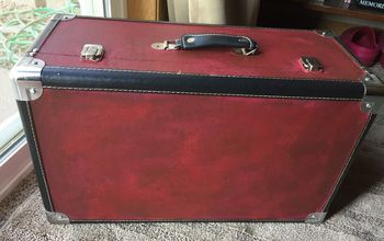 Suitcase Makeover-paint and Time and Priceless Decor for the House