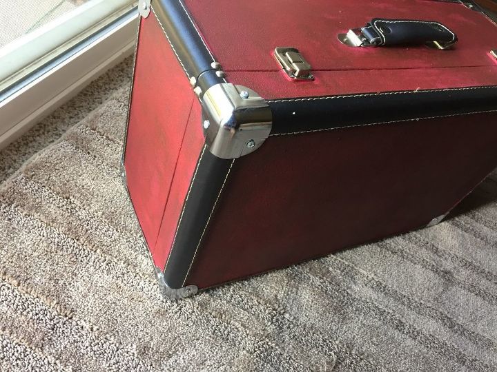 suitcase makeover paint and time and priceless decor for the house