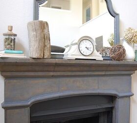 recycle and repurpose for summer mantel decor