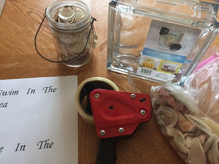 Use A Glass Block For Shell Memory Vinyl Transfer Words Hometalk