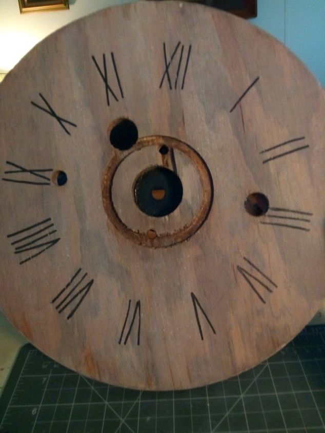 mini cable spool clock