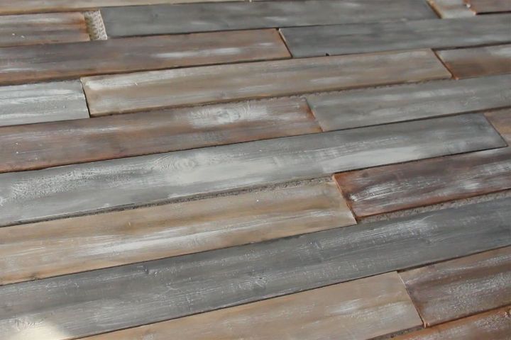 diy wood plank wall with chalk paint