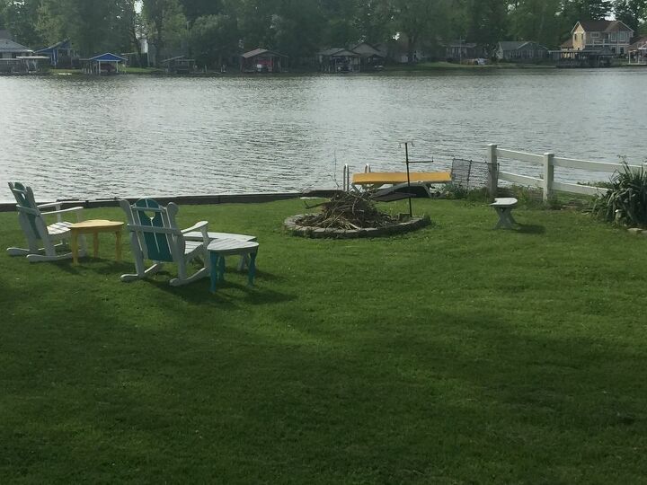 q i need some ideas for what to do around the fire pit easy to maintain