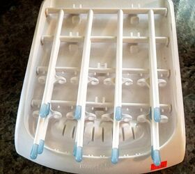 dishwasher baby bottle shelf to sewing storage