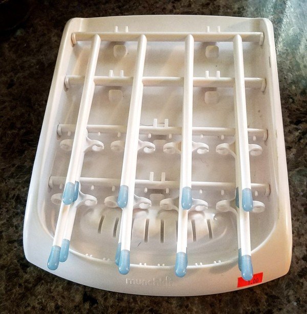 dishwasher baby bottle shelf to sewing storage