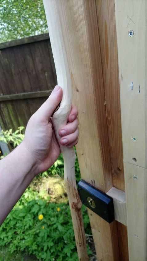 rustic branch door handle