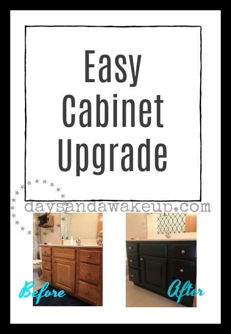 easy bathroom cabinet upgrade