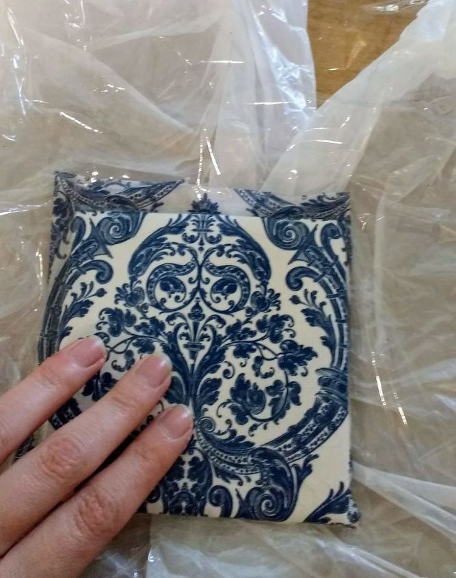 posavasos de azulejos diy con decoupage de servilletas manualidad de decoracin del