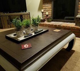 easy coffee table decor doubles as remote control tray