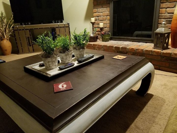 easy coffee table decor doubles as remote control tray