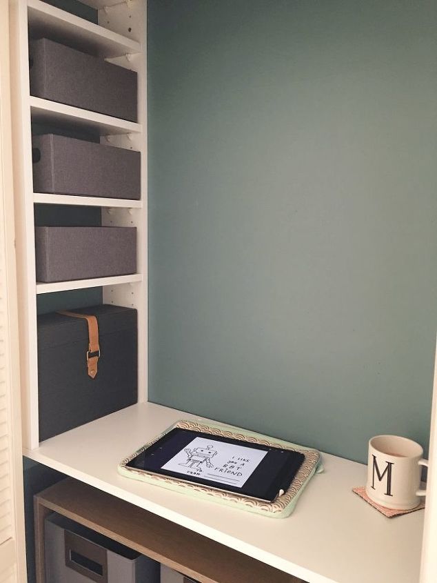 convertir un armario en una mini oficina