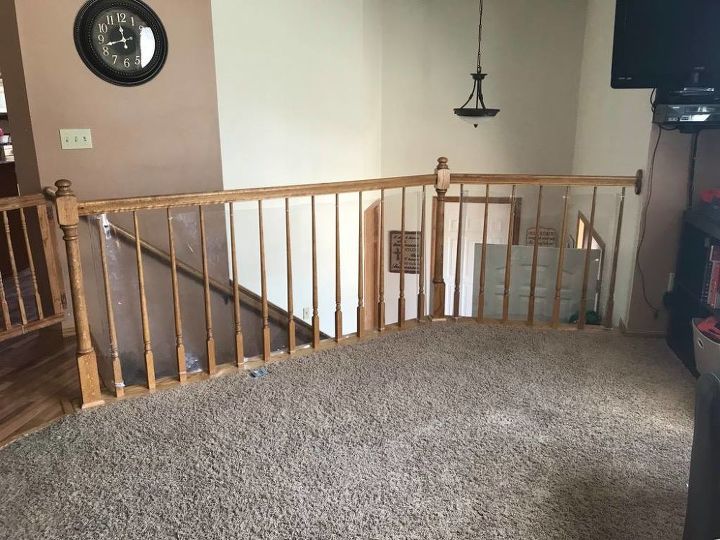 diy stair railing redo for added safety