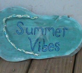 easy to make summer flip flop decorations