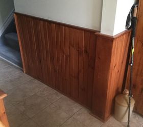 colour and prep required for dark stained wainscoting