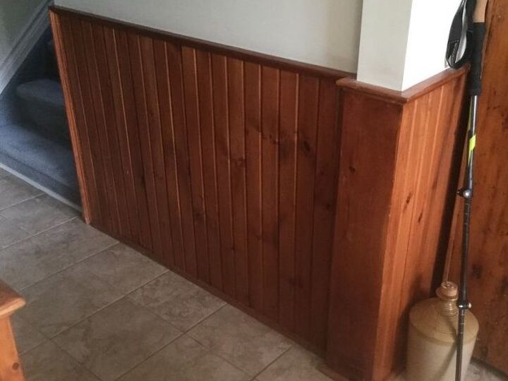 q colour and prep required for dark stained wainscoting