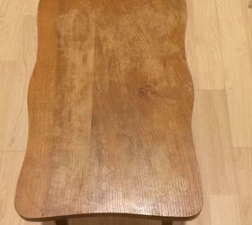 restoring a badly scuffed and water damaged coffee table